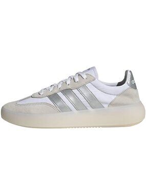adidas Women's Barreda Decode - White/Matte Silver/Grey - Size 9.5